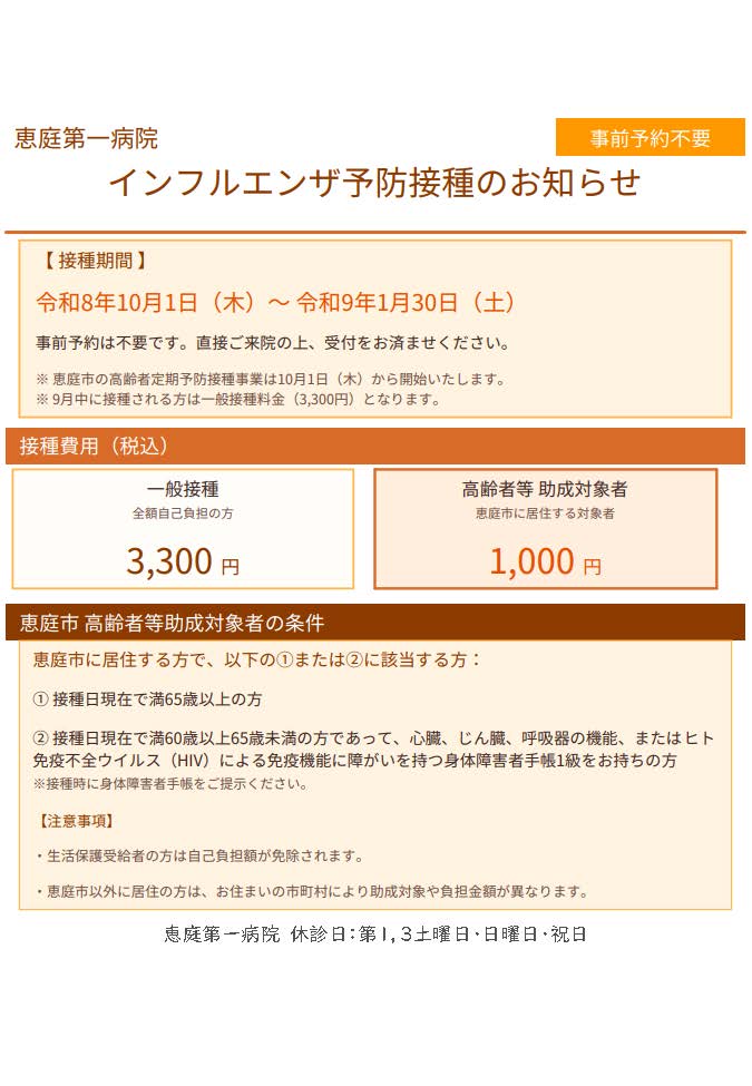 予防接種ポスター